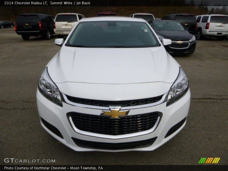 Summit White / Jet Black 2014 Chevrolet Malibu LT