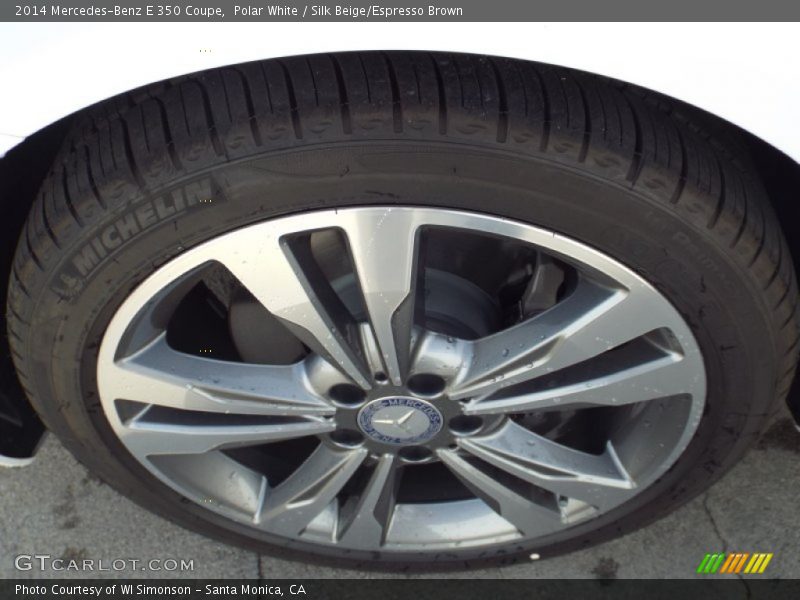 Polar White / Silk Beige/Espresso Brown 2014 Mercedes-Benz E 350 Coupe