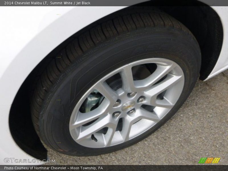 Summit White / Jet Black 2014 Chevrolet Malibu LT