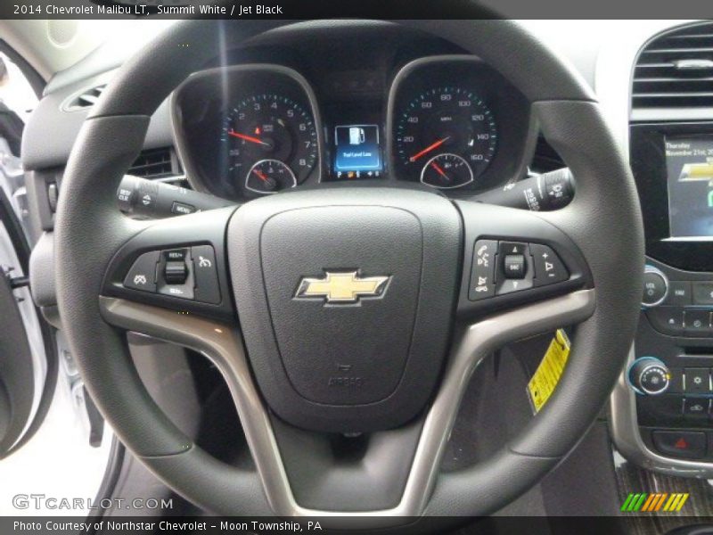 Summit White / Jet Black 2014 Chevrolet Malibu LT