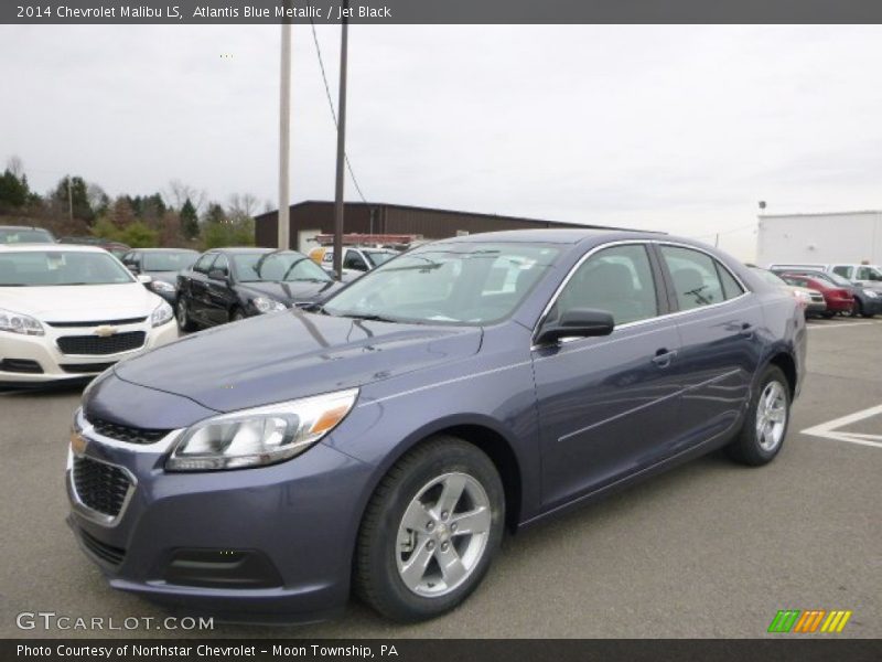 Atlantis Blue Metallic / Jet Black 2014 Chevrolet Malibu LS