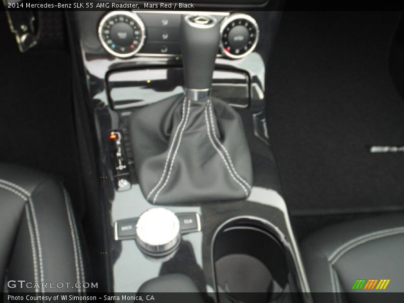 Mars Red / Black 2014 Mercedes-Benz SLK 55 AMG Roadster