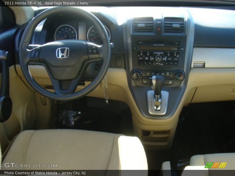 Opal Sage Metallic / Ivory 2011 Honda CR-V SE