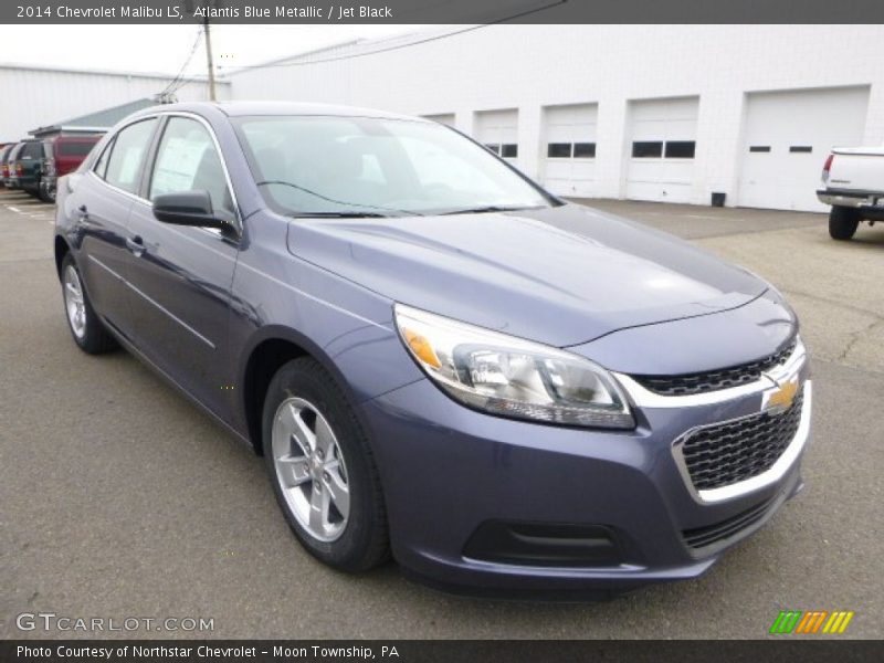 Atlantis Blue Metallic / Jet Black 2014 Chevrolet Malibu LS