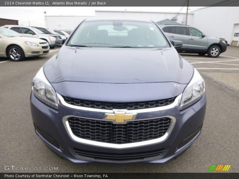 Atlantis Blue Metallic / Jet Black 2014 Chevrolet Malibu LS