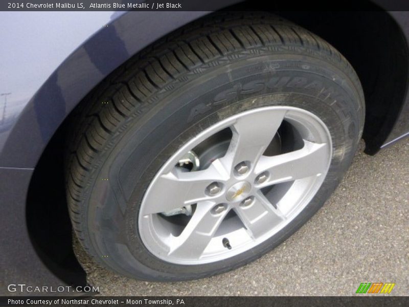 Atlantis Blue Metallic / Jet Black 2014 Chevrolet Malibu LS