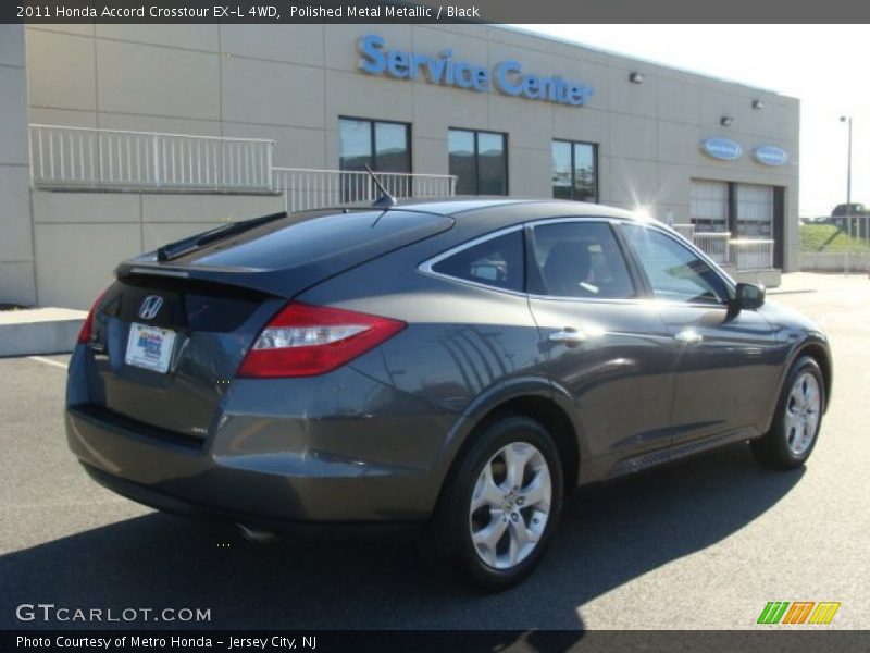 Polished Metal Metallic / Black 2011 Honda Accord Crosstour EX-L 4WD