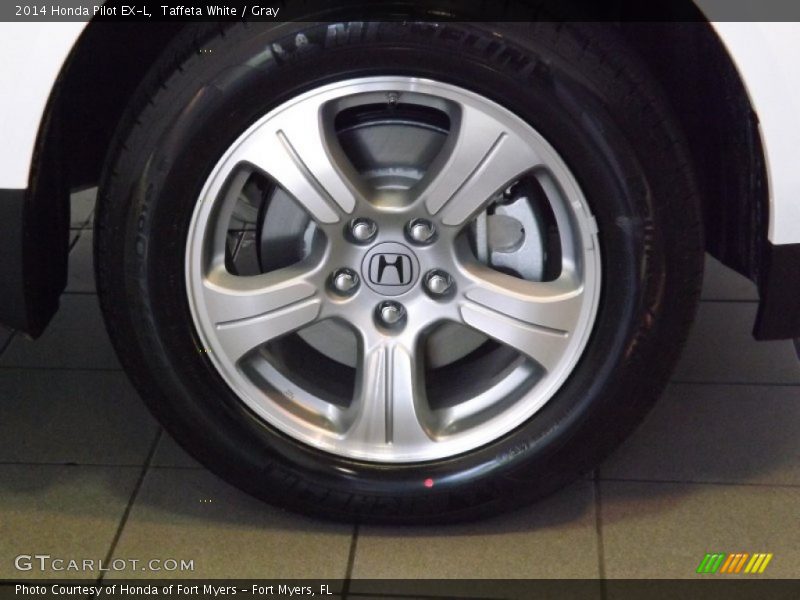 Taffeta White / Gray 2014 Honda Pilot EX-L