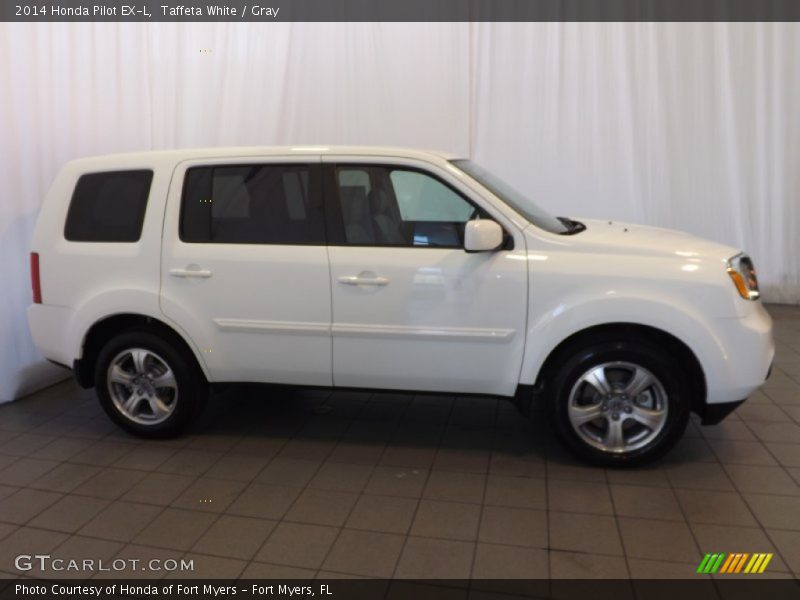 Taffeta White / Gray 2014 Honda Pilot EX-L