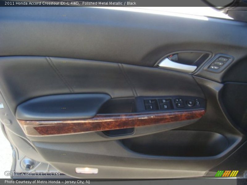 Polished Metal Metallic / Black 2011 Honda Accord Crosstour EX-L 4WD