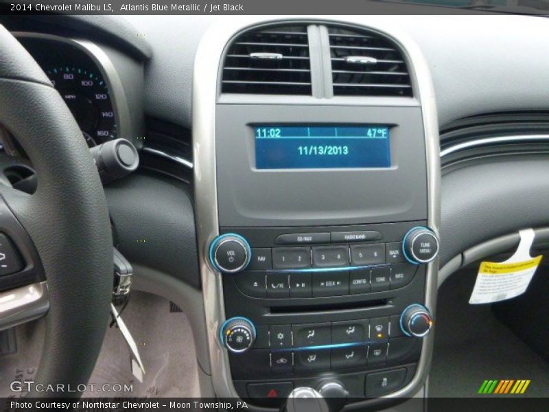 Atlantis Blue Metallic / Jet Black 2014 Chevrolet Malibu LS