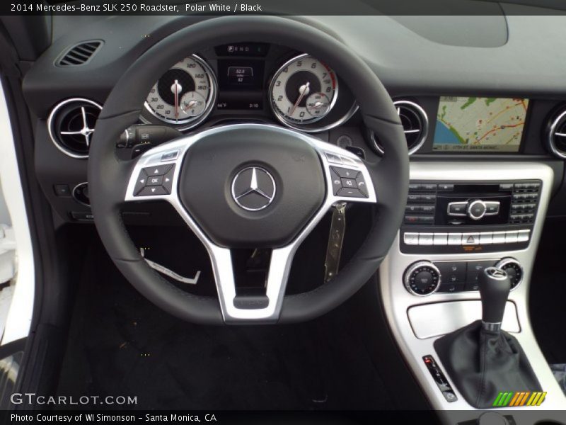 Polar White / Black 2014 Mercedes-Benz SLK 250 Roadster