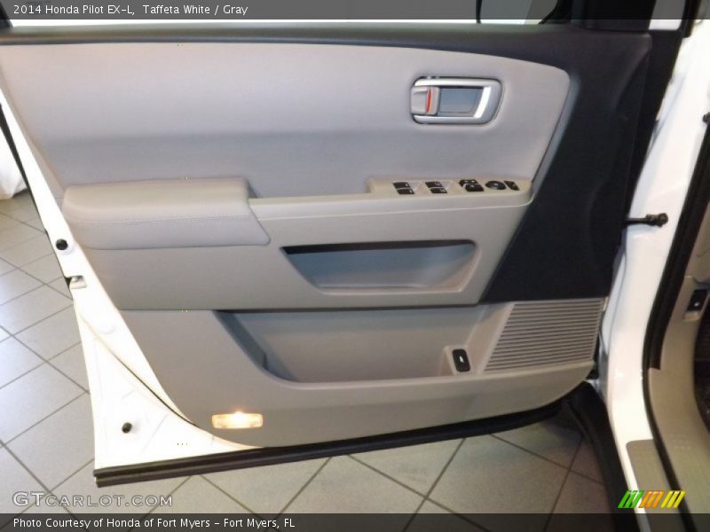 Taffeta White / Gray 2014 Honda Pilot EX-L
