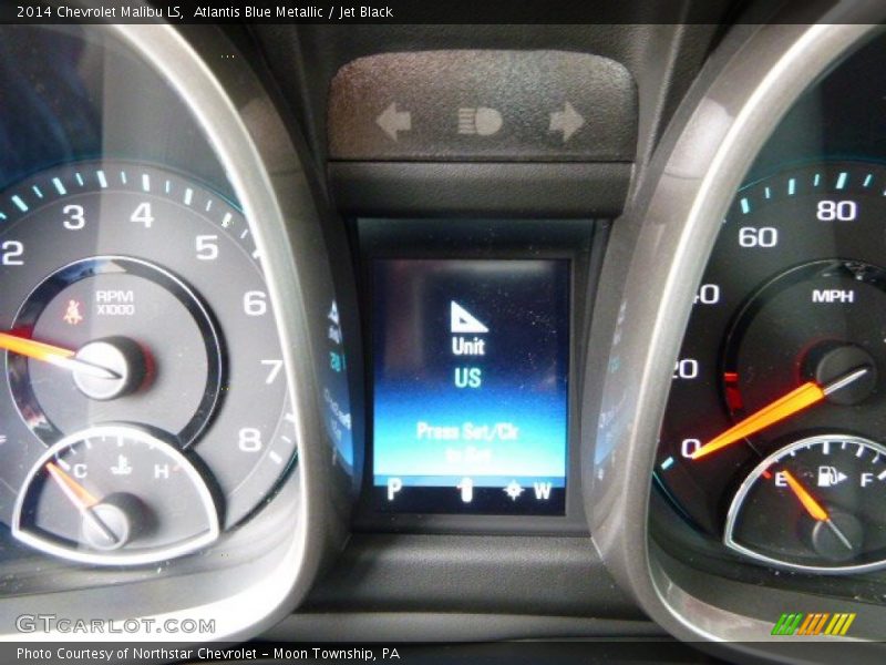 Atlantis Blue Metallic / Jet Black 2014 Chevrolet Malibu LS