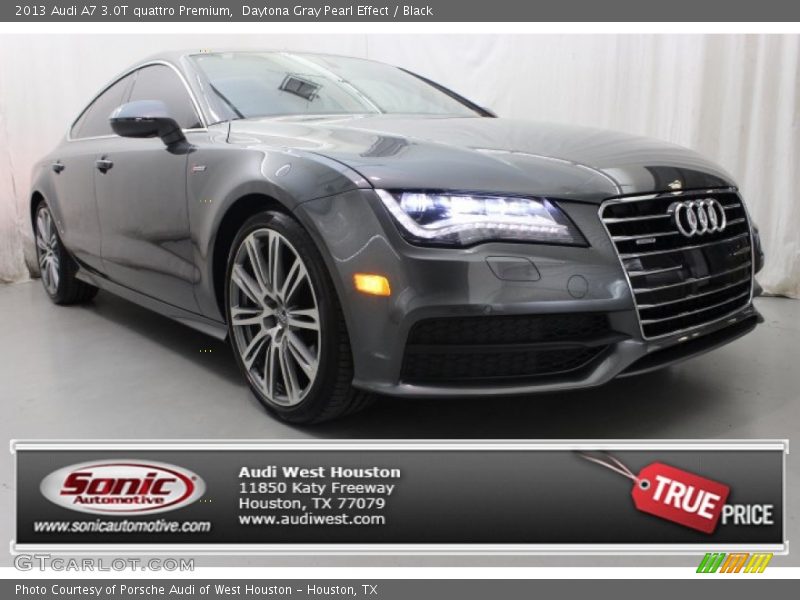 Daytona Gray Pearl Effect / Black 2013 Audi A7 3.0T quattro Premium