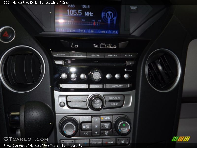 Taffeta White / Gray 2014 Honda Pilot EX-L