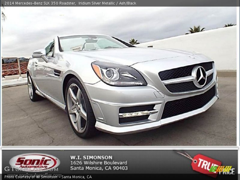 Iridium Silver Metallic / Ash/Black 2014 Mercedes-Benz SLK 350 Roadster