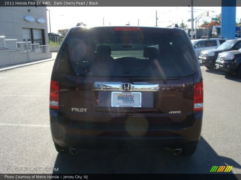 Dark Cherry Pearl / Black 2011 Honda Pilot EX 4WD