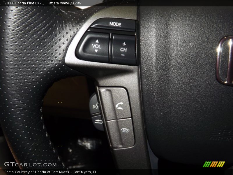 Taffeta White / Gray 2014 Honda Pilot EX-L