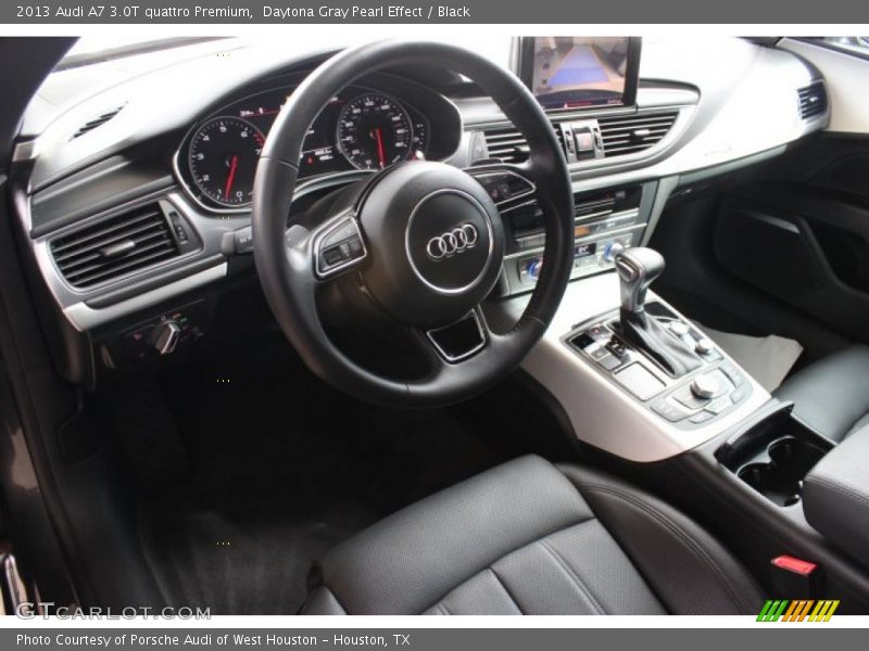Daytona Gray Pearl Effect / Black 2013 Audi A7 3.0T quattro Premium