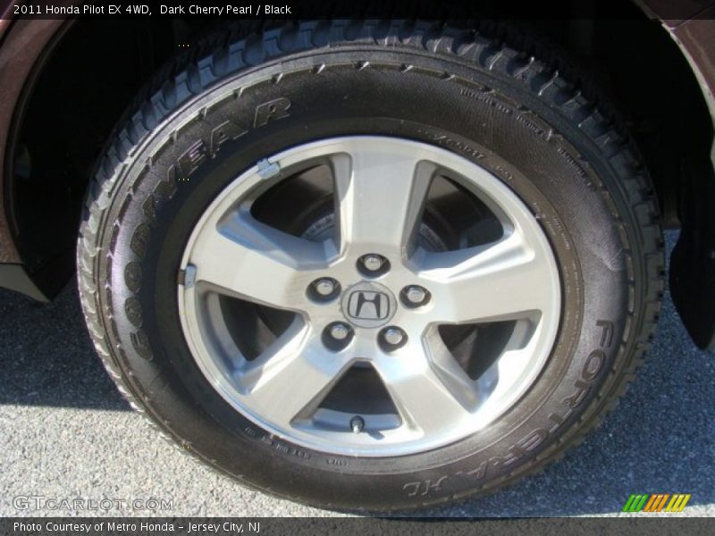 Dark Cherry Pearl / Black 2011 Honda Pilot EX 4WD