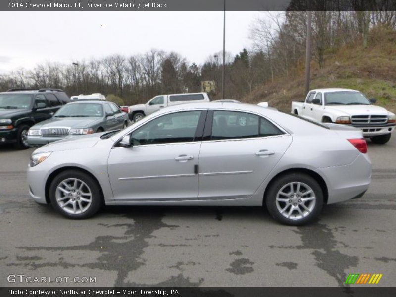 Silver Ice Metallic / Jet Black 2014 Chevrolet Malibu LT