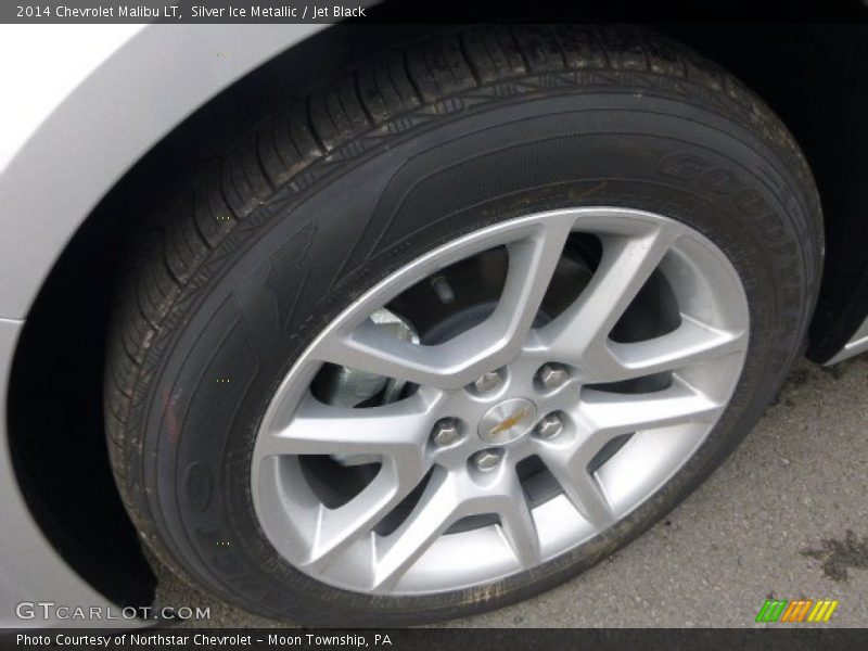 Silver Ice Metallic / Jet Black 2014 Chevrolet Malibu LT