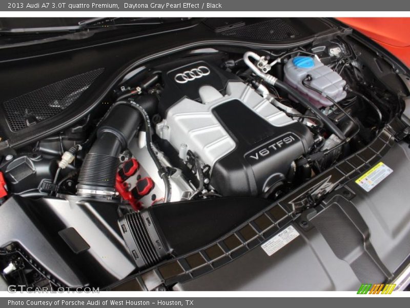 Daytona Gray Pearl Effect / Black 2013 Audi A7 3.0T quattro Premium
