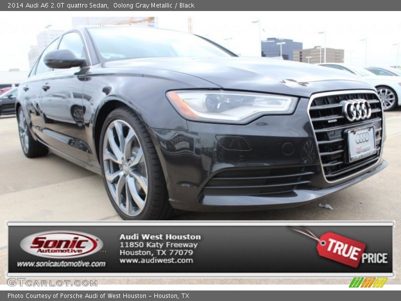 Oolong Gray Metallic / Black 2014 Audi A6 2.0T quattro Sedan
