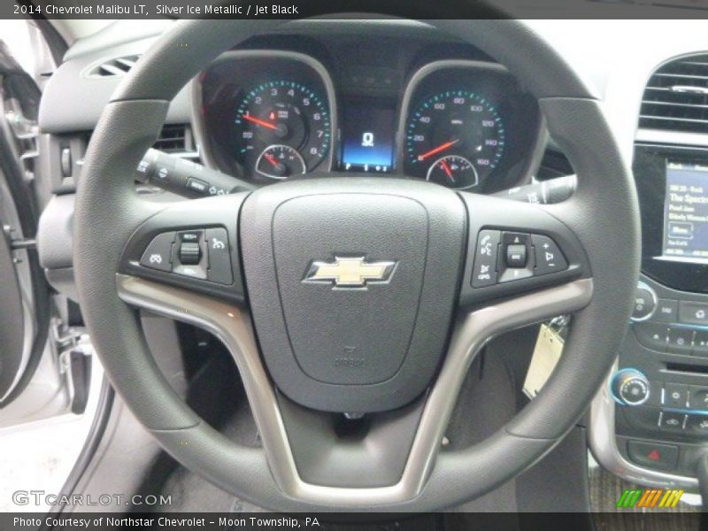 Silver Ice Metallic / Jet Black 2014 Chevrolet Malibu LT