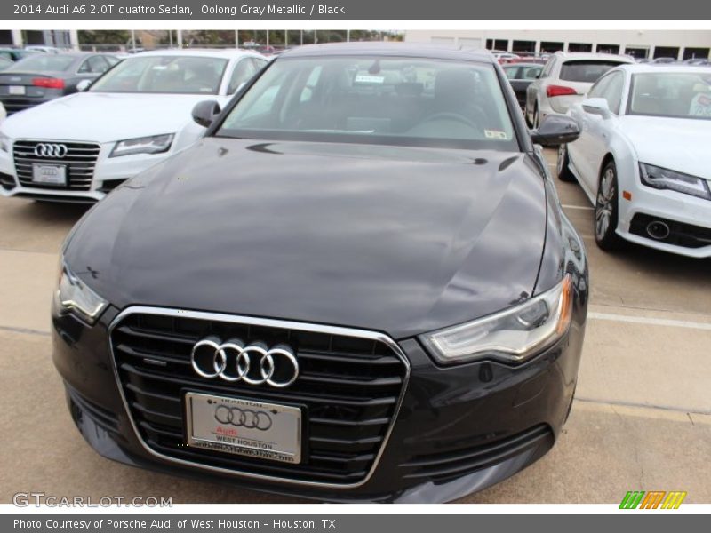 Oolong Gray Metallic / Black 2014 Audi A6 2.0T quattro Sedan