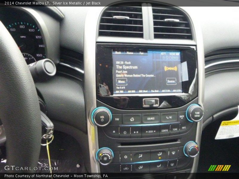 Silver Ice Metallic / Jet Black 2014 Chevrolet Malibu LT