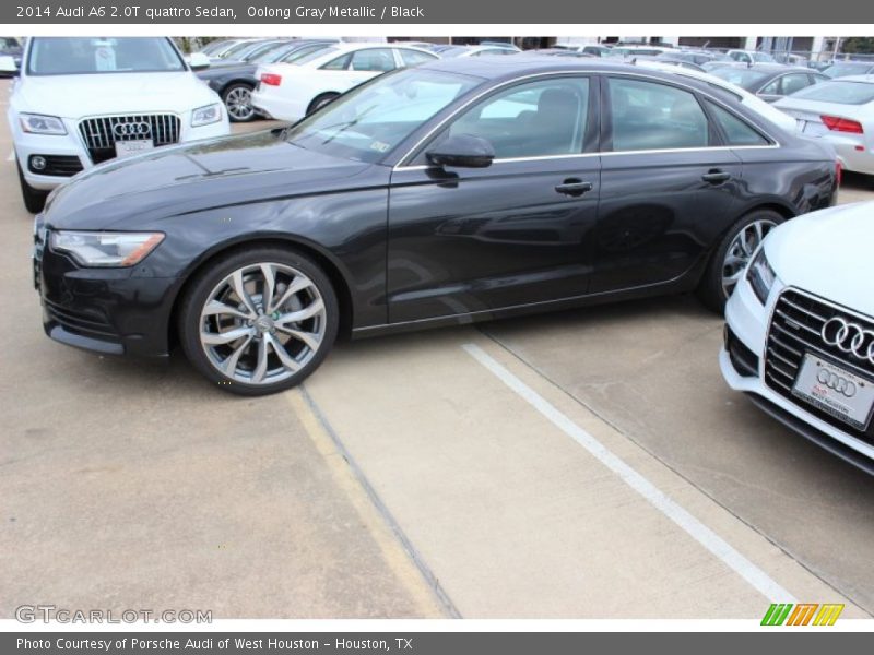 Oolong Gray Metallic / Black 2014 Audi A6 2.0T quattro Sedan