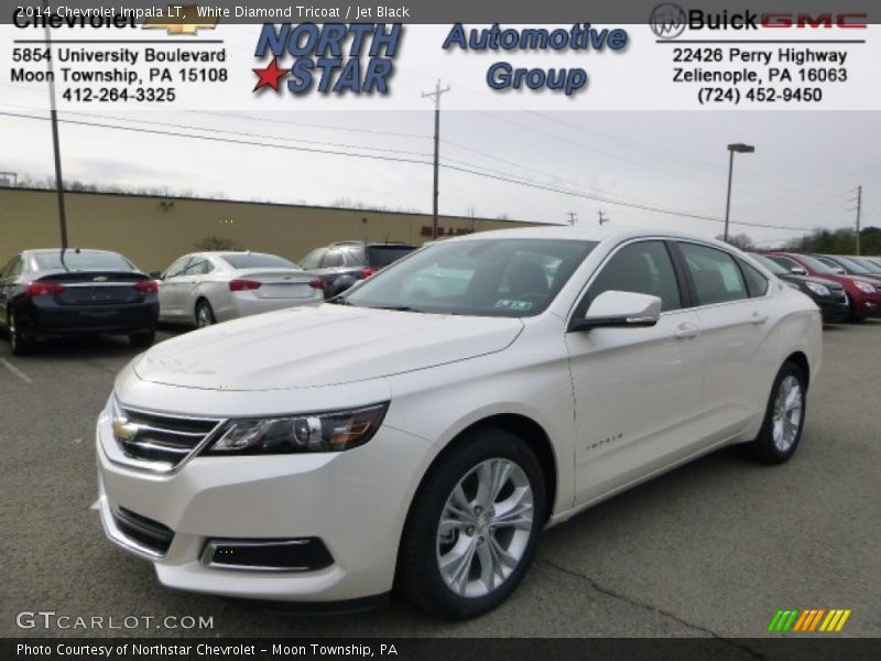 White Diamond Tricoat / Jet Black 2014 Chevrolet Impala LT