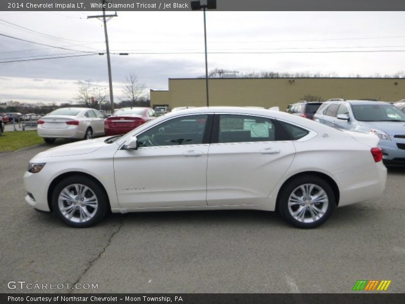 White Diamond Tricoat / Jet Black 2014 Chevrolet Impala LT