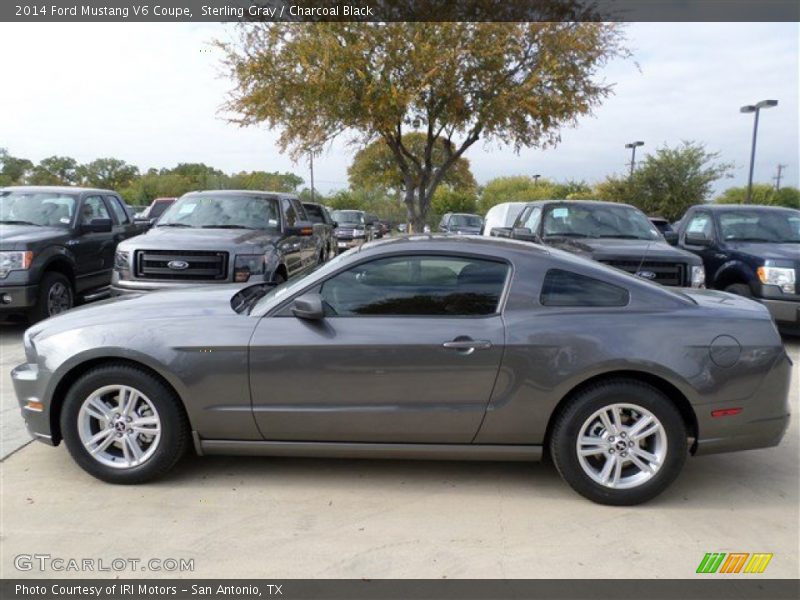 Sterling Gray / Charcoal Black 2014 Ford Mustang V6 Coupe