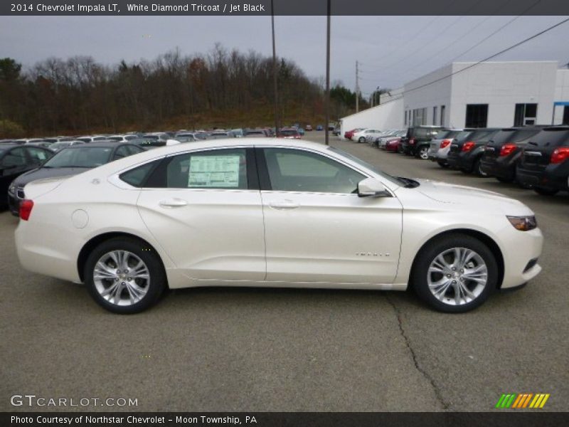 White Diamond Tricoat / Jet Black 2014 Chevrolet Impala LT