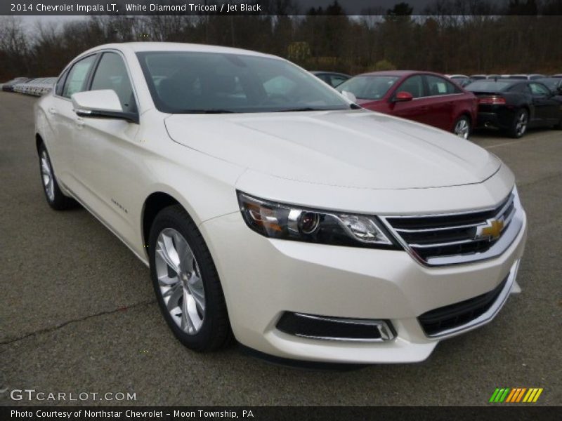 White Diamond Tricoat / Jet Black 2014 Chevrolet Impala LT