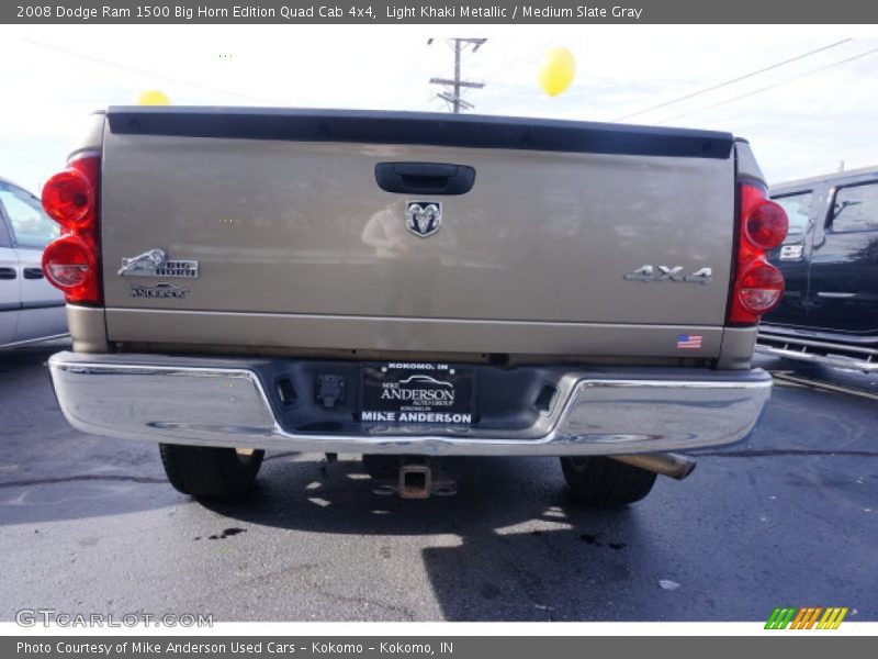 Light Khaki Metallic / Medium Slate Gray 2008 Dodge Ram 1500 Big Horn Edition Quad Cab 4x4