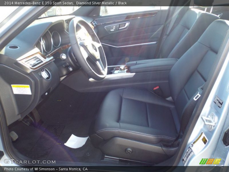 Diamond Silver Metallic / Black 2014 Mercedes-Benz E 350 Sport Sedan