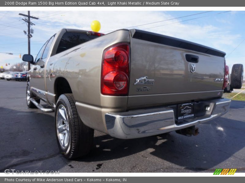Light Khaki Metallic / Medium Slate Gray 2008 Dodge Ram 1500 Big Horn Edition Quad Cab 4x4