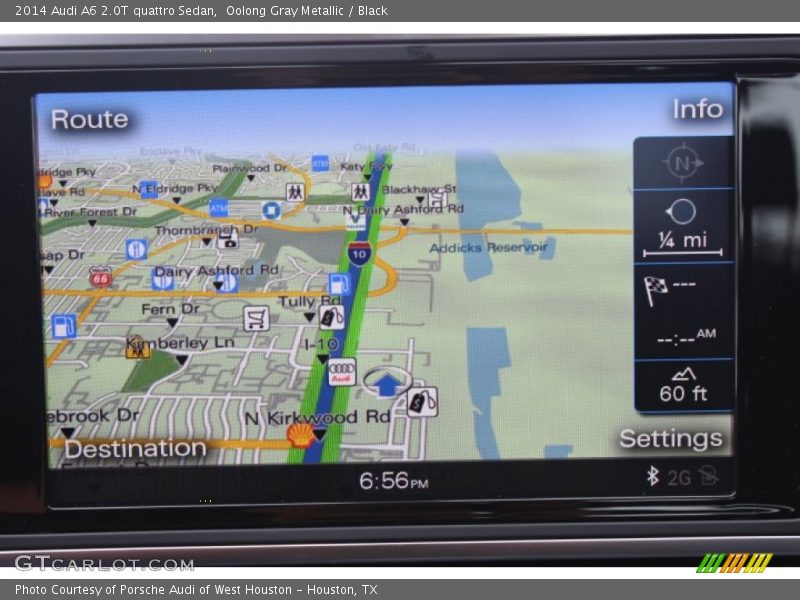 Oolong Gray Metallic / Black 2014 Audi A6 2.0T quattro Sedan