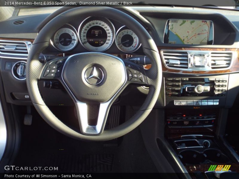 Diamond Silver Metallic / Black 2014 Mercedes-Benz E 350 Sport Sedan