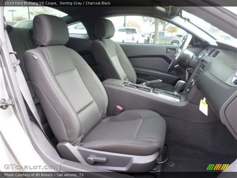 Sterling Gray / Charcoal Black 2014 Ford Mustang V6 Coupe
