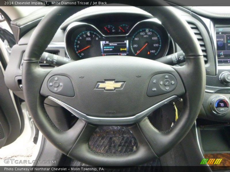White Diamond Tricoat / Jet Black 2014 Chevrolet Impala LT