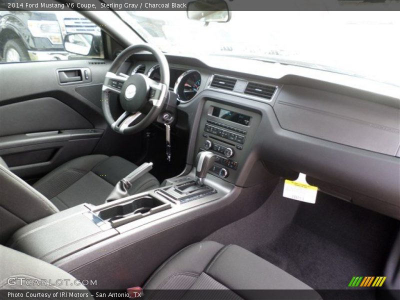 Sterling Gray / Charcoal Black 2014 Ford Mustang V6 Coupe