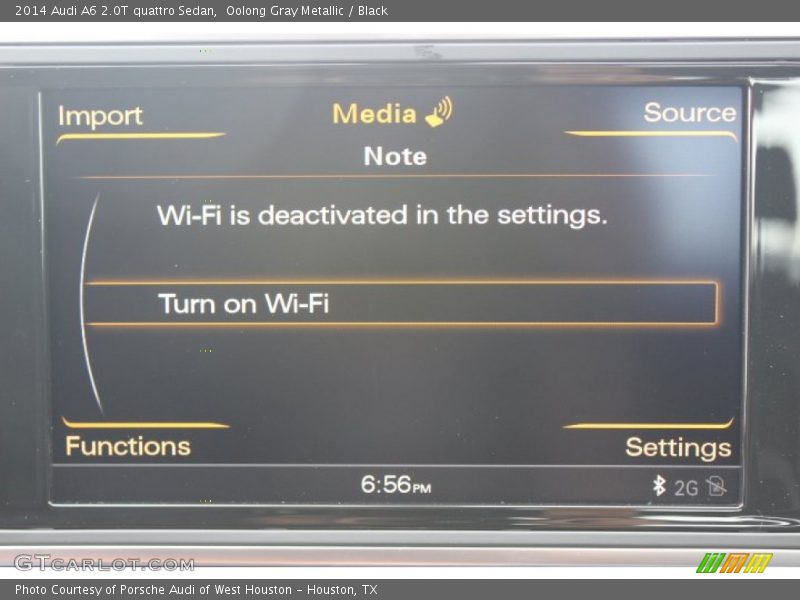 Oolong Gray Metallic / Black 2014 Audi A6 2.0T quattro Sedan