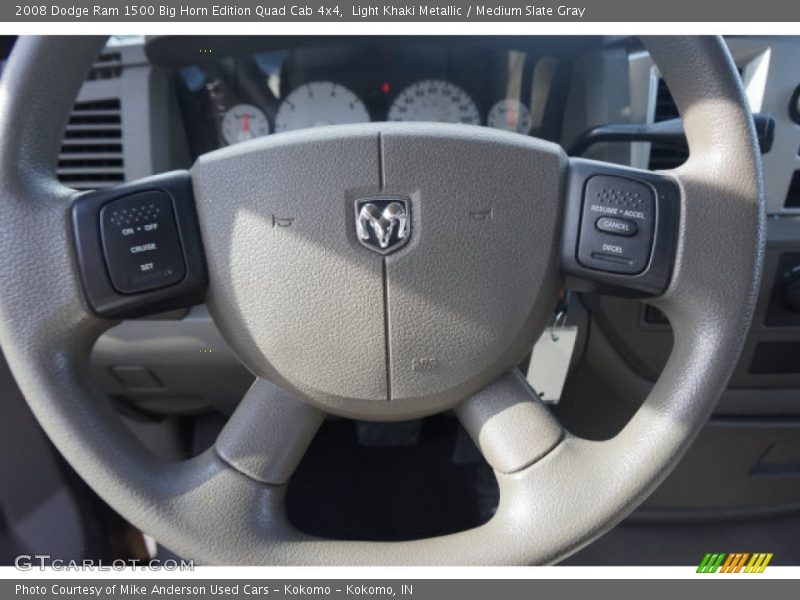 Light Khaki Metallic / Medium Slate Gray 2008 Dodge Ram 1500 Big Horn Edition Quad Cab 4x4