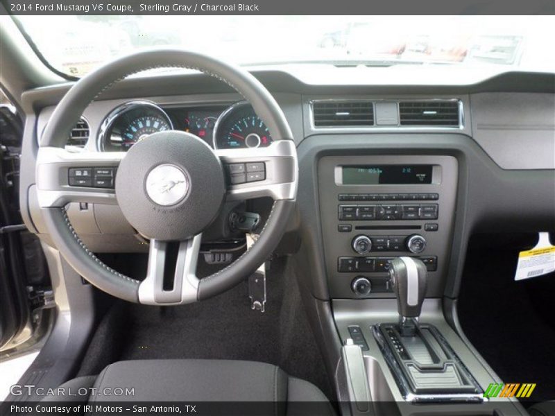 Sterling Gray / Charcoal Black 2014 Ford Mustang V6 Coupe