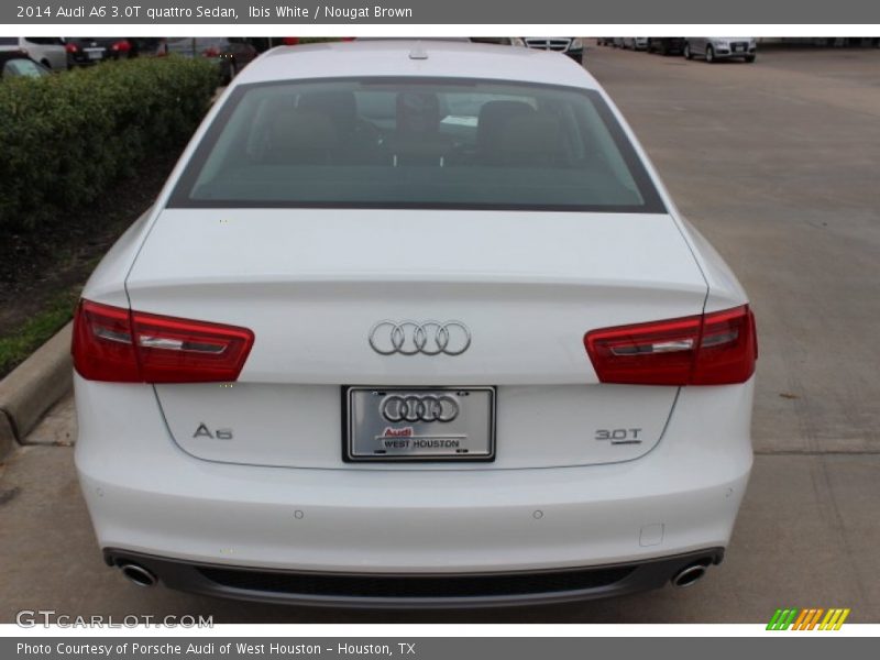 Ibis White / Nougat Brown 2014 Audi A6 3.0T quattro Sedan